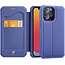 iPhone 13 Pro Max Hoesje - Dux Ducis Skin X Wallet Case - Blauw