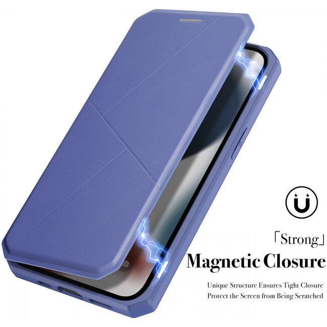 iPhone 13 Pro Hoesje - Dux Ducis Skin X Wallet Case - Blauw