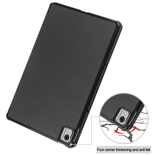 Case2go - Tablet Hoes geschikt voor Nokia T21 (2022) - 10.4 Inch - Tri-Fold Book Case - Met Auto Sleep/Wake functie - Grijs