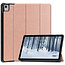 Case2go - Tablet Hoes geschikt voor Nokia T21 (2022) - 10.4 Inch - Tri-Fold Book Case - Met Auto Sleep/Wake functie - Rose Goud