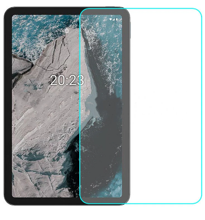 Case2go - Tablet Screenprotector geschikt voor Nokia T21 - Tempered Glass - Case Friendly - Transparant afbeelding