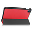 Case2go - Tablet Hoes geschikt voor Nokia T10 (2022) - 8 Inch - Tri-Fold Book Case - Met Stand Functie - Rood