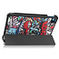 Case2go - Tablet Hoes geschikt voor Nokia T10 (2022) - 8 Inch - Tri-Fold Book Case - Met Stand Functie - Grafitti