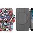 Case2go - Tablet Hoes geschikt voor Nokia T10 (2022) - 8 Inch - Tri-Fold Book Case - Met Stand Functie - Grafitti