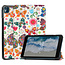 Case2go - Tablet Hoes geschikt voor Nokia T10 (2022) - 8 Inch - Tri-Fold Book Case - Met Stand Functie - Vlinders