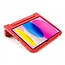 Case2go- Tablet hoes geschikt voor Apple iPad 10 10.9 (2022) - Kinderhoes met handvat - Schokbestendige Kids cover - Rood