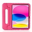 Case2go- Tablet hoes geschikt voor Apple iPad 11 (2025) A16 / Apple iPad 10.9 (2022) - Kinderhoes met handvat - Schokbestendige Kids cover - Roze