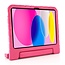 Case2go- Tablet hoes geschikt voor Apple iPad 10 10.9 (2022) - Kinderhoes met handvat - Schokbestendige Kids cover - Roze