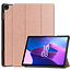 Case2go - Tablet hoes & Screenprotector geschikt voor Lenovo Tab M10 (3e generatie) (TB328FU, TB328XU) - 10.1 inch - Tri-Fold Book Case met Auto/Wake functie - Rosé-Gold
