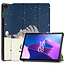 Case2go - Tablet hoes & Screenprotector geschikt voor Lenovo Tab M10 (3e generatie) (TB328FU, TB328XU) - 10.1 inch - Tri-Fold Book Case met Auto/Wake functie - Good night