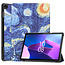 Case2go - Tablet hoes & Screenprotector geschikt voor Lenovo Tab M10 (3e generatie) (TB328FU, TB328XU) - 10.1 inch - Tri-Fold Book Case met Auto/Wake functie - Sterrenhemel