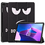 Case2go - Tablet hoes & Screenprotector geschikt voor Lenovo Tab M10 (3e generatie) (TB328FU, TB328XU) - 10.1 inch - Tri-Fold Book Case met Auto/Wake functie - Don't touch me