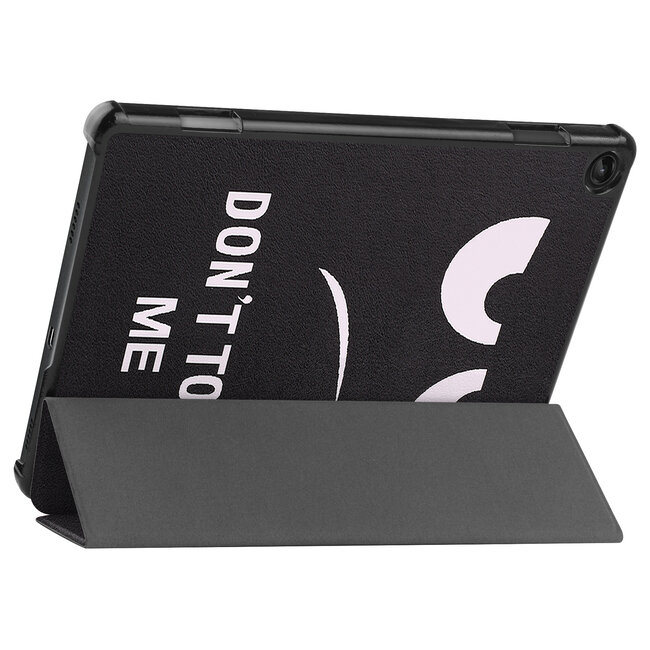 Case2go - Tablet hoes & Screenprotector geschikt voor Lenovo Tab M10 (3e generatie) (TB328FU, TB328XU) - 10.1 inch - Tri-Fold Book Case met Auto/Wake functie - Don't touch me