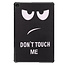 Case2go - Tablet hoes & Screenprotector geschikt voor Lenovo Tab M10 (3e generatie) (TB328FU, TB328XU) - 10.1 inch - Tri-Fold Book Case met Auto/Wake functie - Don't touch me