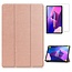 Case2go - Tablet hoes & Screenprotector geschikt voor Lenovo Tab M10 (3e generatie) (TB328FU, TB328XU) - 10.1 inch - Tri-Fold Book Case met Auto/Wake functie - Rosé-Gold