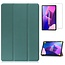 Case2go - Tablet hoes & Screenprotector geschikt voor Lenovo Tab M10 (3e generatie) (TB328FU, TB328XU) - 10.1 inch - Tri-Fold Book Case met Auto/Wake functie - Donker Groen