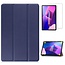Case2go - Tablet hoes & Screenprotector geschikt voor Lenovo Tab M10 (3e generatie) (TB328FU, TB328XU) - 10.1 inch - Tri-Fold Book Case met Auto/Wake functie - Donker Blauw