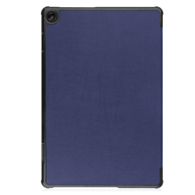 Case2go - Tablet hoes & Screenprotector geschikt voor Lenovo Tab M10 (3e generatie) (TB328FU, TB328XU) - 10.1 inch - Tri-Fold Book Case met Auto/Wake functie - Donker Blauw