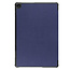 Case2go - Tablet hoes & Screenprotector geschikt voor Lenovo Tab M10 (3e generatie) (TB328FU, TB328XU) - 10.1 inch - Tri-Fold Book Case met Auto/Wake functie - Donker Blauw