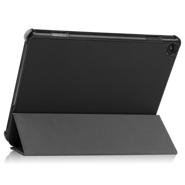 Case2go - Tablet hoes & Screenprotector geschikt voor Lenovo Tab M10 (3e generatie) (TB328FU, TB328XU) - 10.1 inch - Tri-Fold Book Case met Auto/Wake functie - Zwart
