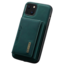 CaseMe - Telefoonhoesje geschikt voor iPhone 13 - Back Cover - Met Magnetische Pasjeshouder - Groen