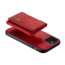 CaseMe - Telefoonhoesje geschikt voor iPhone 13 Mini - Back Cover - Met Magnetische Pasjeshouder - Rood