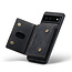 CaseMe - Telefoonhoesje geschikt voor Google Pixel 6a - Back Cover - Met Magnetische Pasjeshouder - Zwart