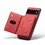 CaseMe - Telefoonhoesje geschikt voor Google Pixel 7 - Back Cover - Met Magnetische Pasjeshouder - Rood