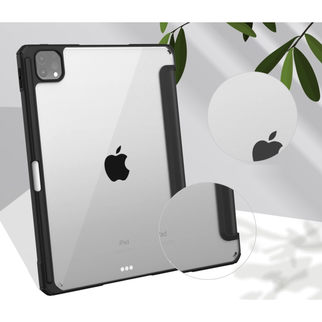 Tablet hoes geschikt voor Apple iPad Pro 11 (2022 / 2021 / 2020 / 2018) - Trifold case met Auto/Wake functie en Magneetsluiting - Zwart