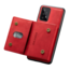 CaseMe - Telefoonhoesje geschikt voor Samsung Galaxy A53 - Back Cover - Met Magnetische Pasjeshouder - Rood