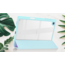 Tablet hoes geschikt voor Samsung Galaxy S6 Lite (2024) / Samsung Galaxy Tab S6 Lite (2022/2020) - Trifold case met Auto/Wake functie en Magneetsluiting - Licht Blauw