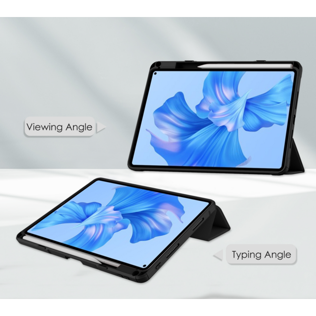 Tablet hoes geschikt voor Huawei MatePad Pro 11 (2022) - Trifold case met Auto/Wake functie en Magneetsluiting - Zwart