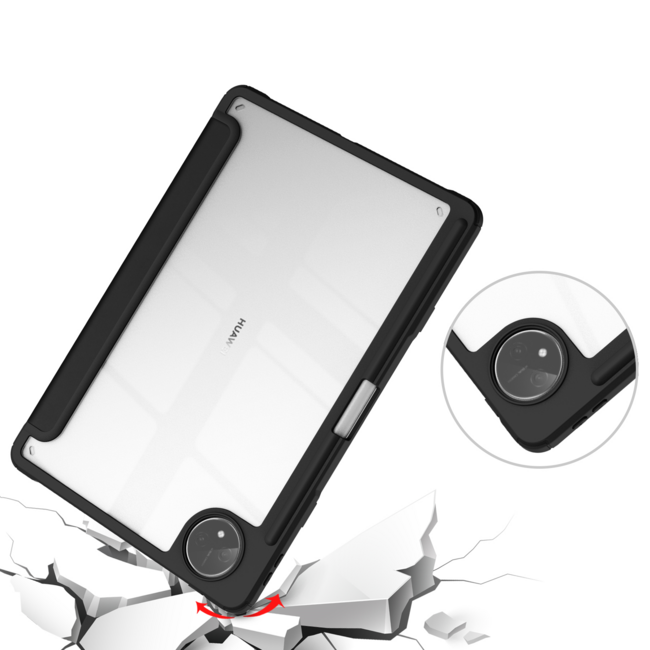 Tablet hoes geschikt voor Huawei MatePad Pro 11 (2022) - Trifold case met Auto/Wake functie en Magneetsluiting - Zwart