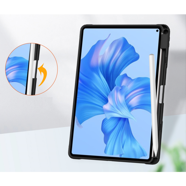 Tablet hoes geschikt voor Huawei MatePad Pro 11 (2022) - Trifold case met Auto/Wake functie en Magneetsluiting - Zwart