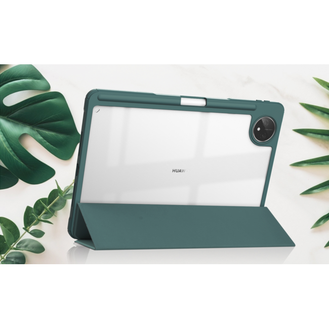 Tablet hoes geschikt voor Huawei MatePad Pro 11 (2022) - Trifold case met Auto/Wake functie en Magneetsluiting - Donker Groen