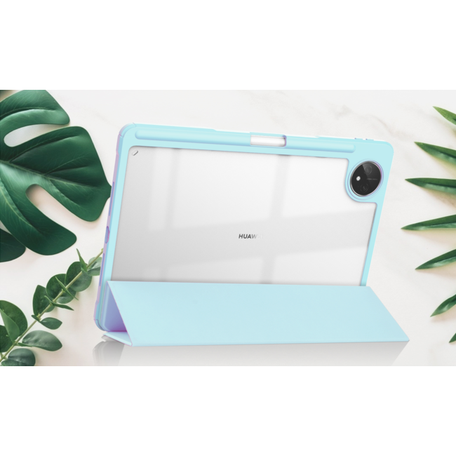 Tablet hoes geschikt voor Huawei MatePad Pro 11 (2022) - Trifold case met Auto/Wake functie en Magneetsluiting - Licht Blauw