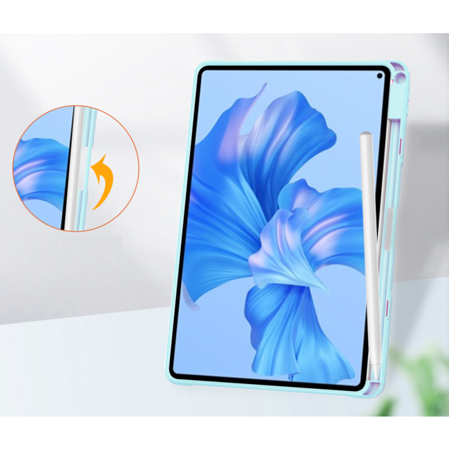 Tablet hoes geschikt voor Huawei MatePad Pro 11 (2022) - Trifold case met Auto/Wake functie en Magneetsluiting - Licht Blauw