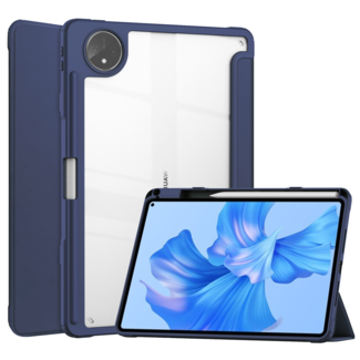 Case2go Tablet hoes geschikt voor Huawei MatePad Pro 11 (2022) - Trifold case met Auto/Wake functie en Magneetsluiting - Donker Blauw