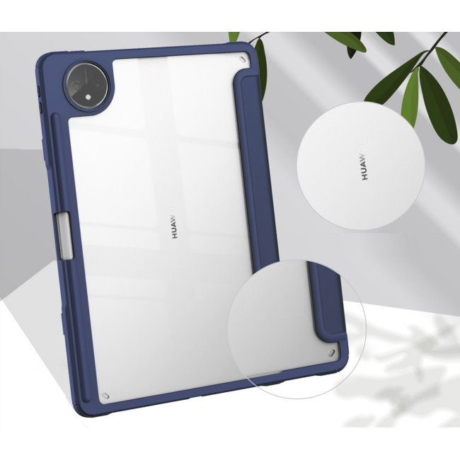 Tablet hoes geschikt voor Huawei MatePad Pro 11 (2022) - Trifold case met Auto/Wake functie en Magneetsluiting - Donker Blauw