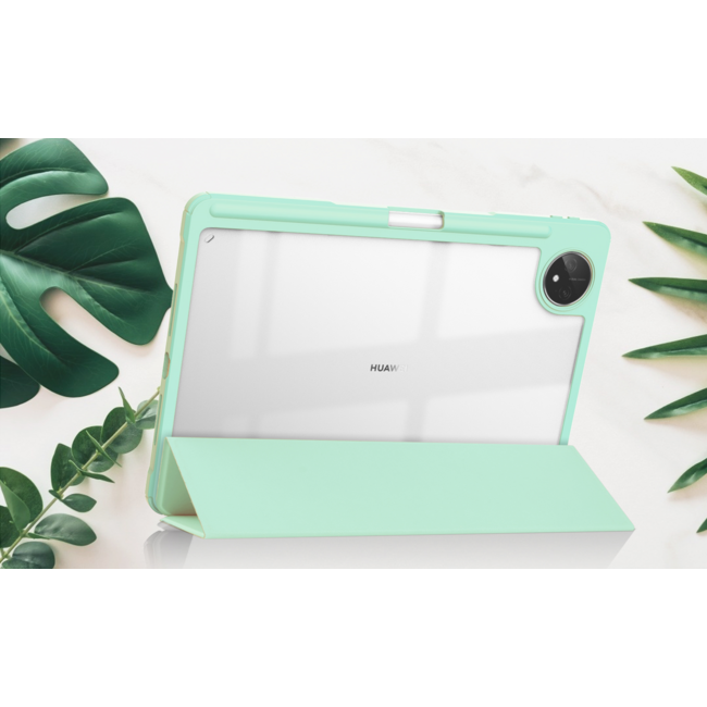 Tablet hoes geschikt voor Huawei MatePad Pro 11 (2022) - Trifold case met Auto/Wake functie en Magneetsluiting - Mint Groen