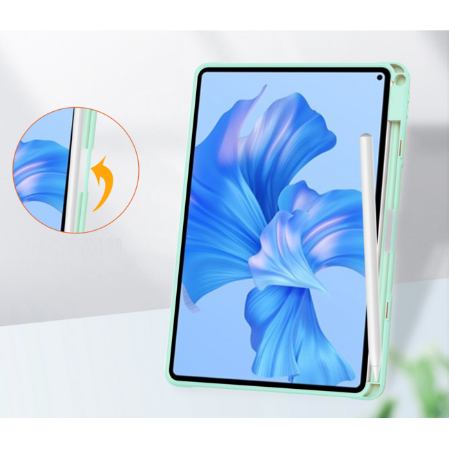 Tablet hoes geschikt voor Huawei MatePad Pro 11 (2022) - Trifold case met Auto/Wake functie en Magneetsluiting - Mint Groen