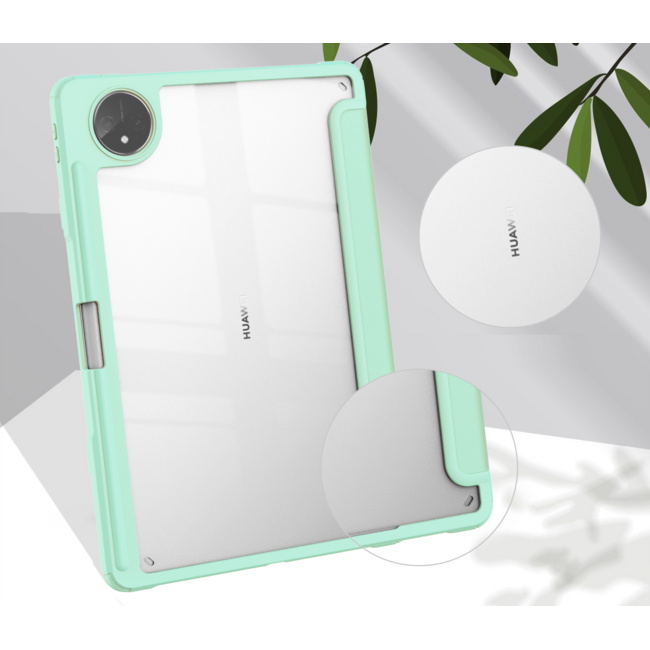 Tablet hoes geschikt voor Huawei MatePad Pro 11 (2022) - Trifold case met Auto/Wake functie en Magneetsluiting - Mint Groen