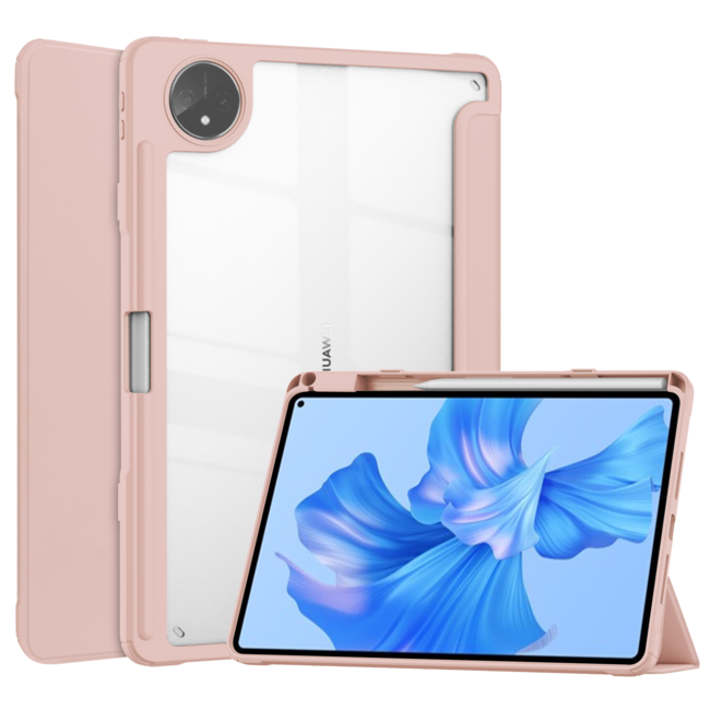 Tablet hoes geschikt voor Huawei MatePad Pro 11 (2022) - Trifold case met Auto/Wake functie en Magneetsluiting - Roze