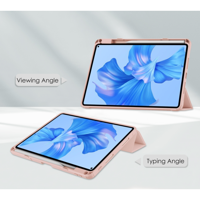 Tablet hoes geschikt voor Huawei MatePad Pro 11 (2022) - Trifold case met Auto/Wake functie en Magneetsluiting - Roze