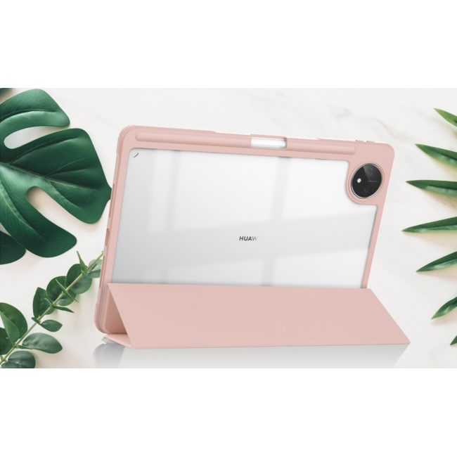 Tablet hoes geschikt voor Huawei MatePad Pro 11 (2022) - Trifold case met Auto/Wake functie en Magneetsluiting - Roze