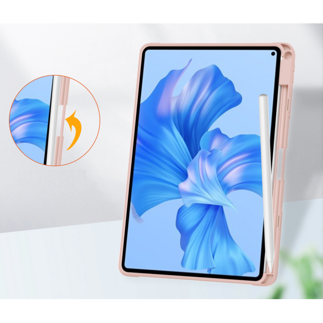 Tablet hoes geschikt voor Huawei MatePad Pro 11 (2022) - Trifold case met Auto/Wake functie en Magneetsluiting - Roze