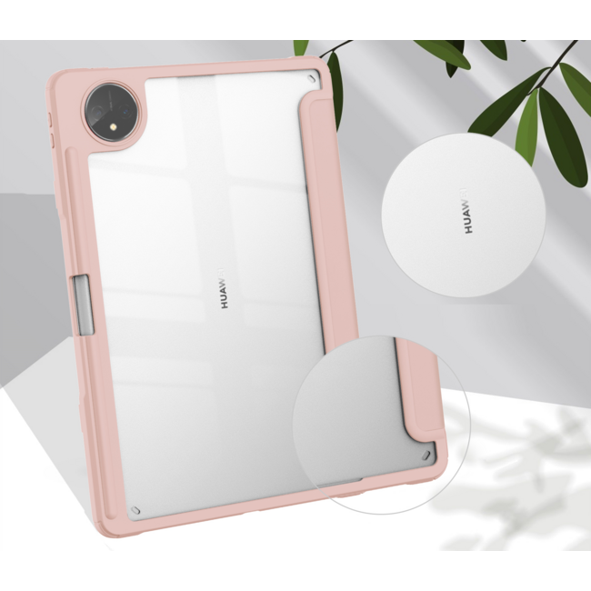 Tablet hoes geschikt voor Huawei MatePad Pro 11 (2022) - Trifold case met Auto/Wake functie en Magneetsluiting - Roze