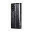 CaseMe - Telefoonhoesje geschikt voor Samsung Galaxy S23 Ultra - Wallet Book Case - Met Magnetische Sluiting - Zwart