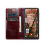 CaseMe - Telefoonhoesje geschikt voor Samsung Galaxy S23 Ultra - Wallet Book Case - Met Magnetische Sluiting - Donker Rood