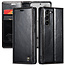 CaseMe - Telefoonhoesje geschikt voor Samsung Galaxy S23 Plus - Wallet Book Case - Met Magnetische Sluiting - Zwart